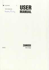 Zanussi Z0D370 User Manual