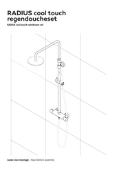 Radius cool touch regendoucheset Installation Manual
