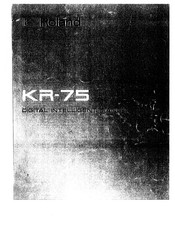 Roland KR7/5 Manual