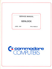 Commodore Computers GENLOCK Service Manual