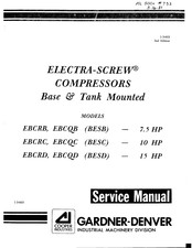 Gardner Denver ELECTRA-SCREW EBCRB Service Manual