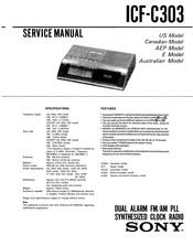 Sony ICF-C303 Service Manual