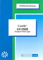 Getinge Castle 2410MB Operator's Manual