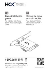 Intel HCX Go WiFi 7 BE200 Quick Installation Manual