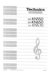 Technics SX-KN570 Manual