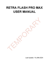Retra FLASH PRO MAX User Manual