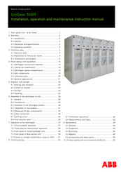 ABB UniGear 500R Installation, Operation And Maintenance Instructions Manual