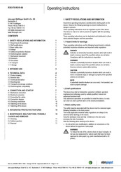 ebm-papst R3G175-RG19-06 Operating Instructions Manual