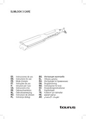 Taurus SLIMLOOK 3 CARE Instructions For Use Manual