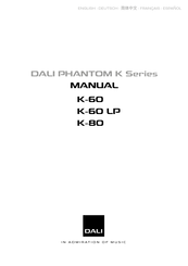 Dali PHANTOM K-60 LP Manual