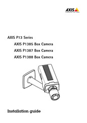 Axis P1388 Installation Manual