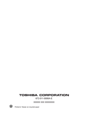 Toshiba TDP ET20/U Owner's Manual