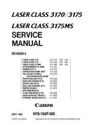 Canon LASER CLASS 3170 Service Manual