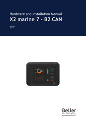 Beijer Electronics X2 marine 7-B2 CAN Hardware And Installation Manual