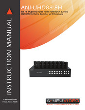 A-Neuvideo ANI-UHD88-8H Instruction Manual