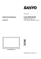 Sanyo LCD-40XR10F Service Manual