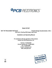 PCB Piezotronics 357A67 Installation And Operating Manual