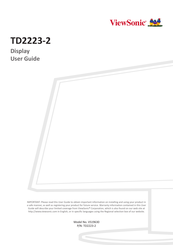 ViewSonic TD2223-2 User Manual