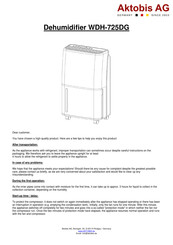 Aktobis WDH-725DG Manual