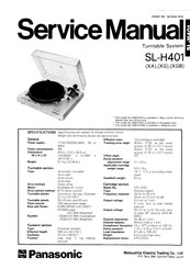National Panasonic SL-H401XA Service Manual