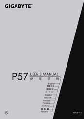 Gigabyte P57X User Manual