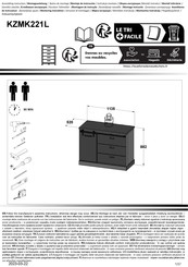 Forte KZMK221L Assembling Instruction