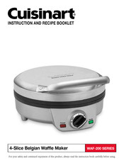 Cuisinart WAF-200 Series Instruction And Recipe Booklet