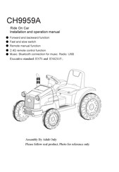 Alex's Garage CH9959A Installation And Operation Manual