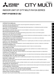 Mitsubishi Electric CITY MULTI PWFY-P100VM-E1-BU Operation Manual