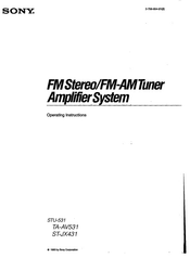 Sony ST-JX431 Operating Instructions Manual