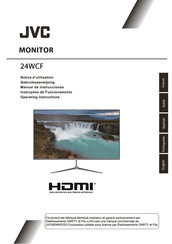 JVC 24WCF Operating Instructions Manual