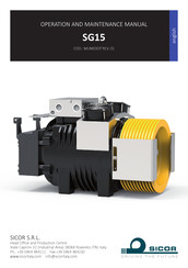 Sicor SG15F Operation And Maintenance Manual