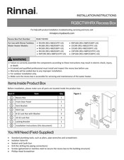 Rinnai RGBCTWHRX Installation Instructions Manual