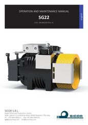 Sicor SG22F Operation And Maintenance Manual