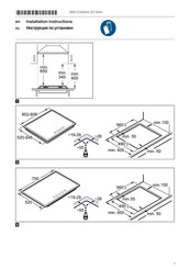 Bosch PRP6A6D70R Installation Instructions Manual
