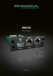 DirectOut Technologies RAV.IO User Manual