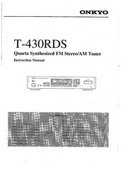 Onkyo T-430RDS Instruction Manual