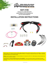 RHOX BAT-3106 Installation Instructions Manual