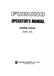 Furuno 1830 Operator's Manual