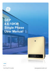GE GEP8.5-1-10 User Manual