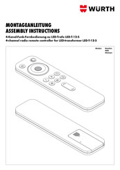 Würth LED-T-12-5 Assembly Instructions Manual