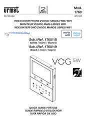 urmet domus 2 voice VOG 5W 1760/18 Quick Manual For Use