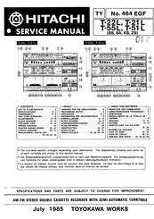 Hitachi T-22L Service Manual