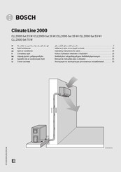 Bosch Climate Line 2000 CLL2000-Set 35 W Operating Instructions For Users