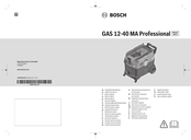 Bosch Professional GAS 12-40 MA Original Instructions Manual