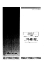 Sherwood DD-4050C Operating Instructions Manual