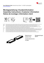 Rauch ME819 Assembly Instructions Manual