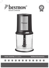 Bestron BLACK & WOOD AKC200BW Instruction Manual