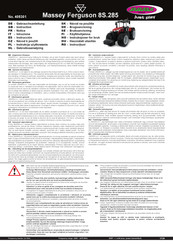 Jamara Massey Ferguson 8S.285 Instructions Manual