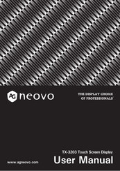 AG Neovo TX-3203 User Manual